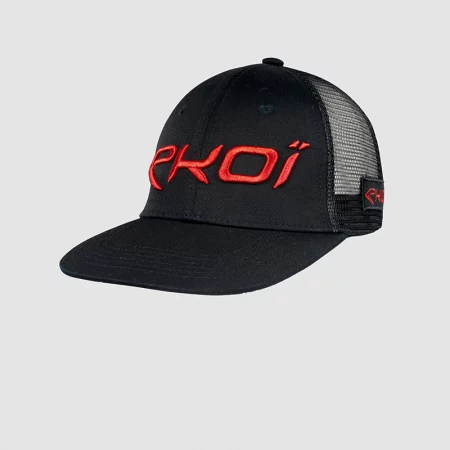 00953þCASQUETTE EKOI VISIERE PLATE Noir
