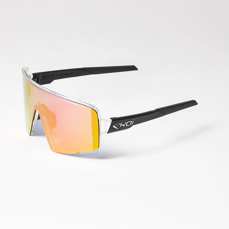 01002þLUNETTES EKOI RACING MAGNETIC - Translucide Blanc/Rose