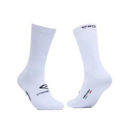 01189þChaussettes vélo EKOI Perf Aéro DYNAMIC LINE 18 cm Blanches